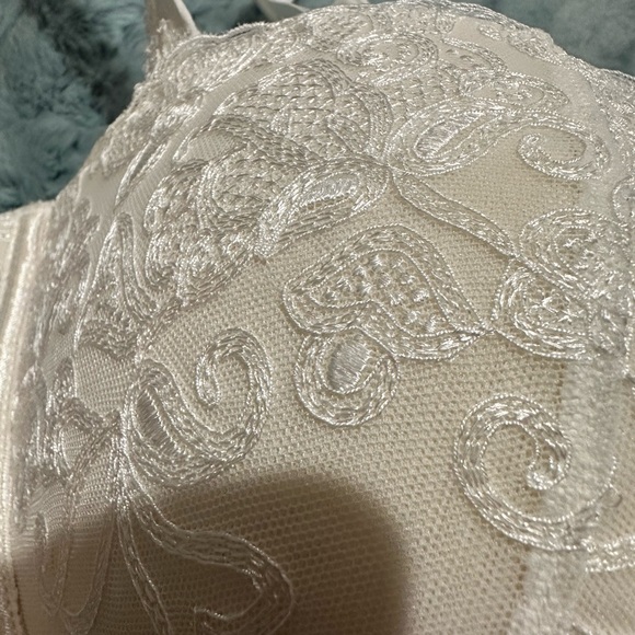 AUBADE Pour Toujours Cream Bra NWT 34F Color Opal - Picture 3 of 8